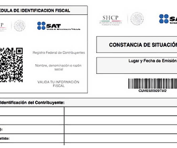 MEXICAN TAX ID NUMBER